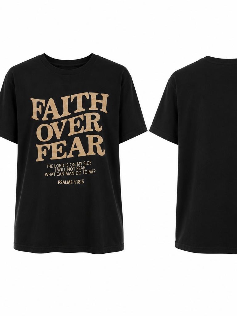 Women's Black Short-Sleeve Crewneck Tee
